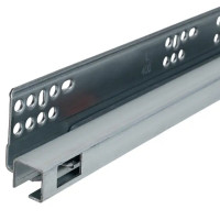 Мебельные направляющие 300 мм сталь цвет серебро