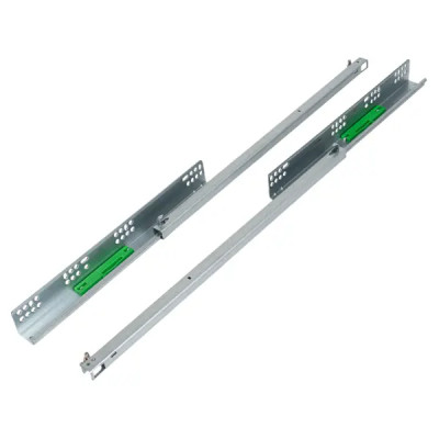 Мебельные направляющие 500 мм сталь цвет серебро