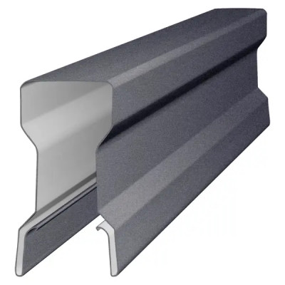 П-планка 2 м 0.35 мм RAL 7024 темно-серый