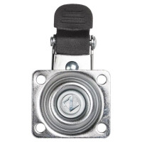 Колесо поворотное с тормозом 40 мм до 30 кг цвет серый