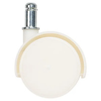 Колесо поворотное без тормоза 50 мм до 50 кг со штифтом М10 цвет белый