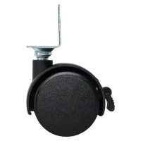 Колесо поворотное с тормозом 40 мм до 30 кг цвет черный