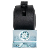 Колесо поворотное с тормозом 40 мм до 30 кг цвет черный