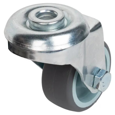 Колесо поворотное без тормоза 40 мм до 30 кг цвет серый