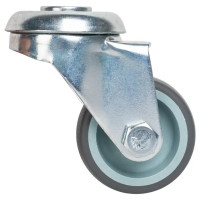 Колесо поворотное без тормоза 40 мм до 30 кг цвет серый