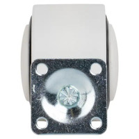 Колесо поворотное без тормоза 50 мм до 40 кг цвет белый