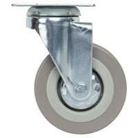 Колесо поворотное без тормоза 75 мм до 50 кг цвет серый