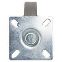 Колесо поворотное без тормоза 75 мм до 50 кг цвет серый