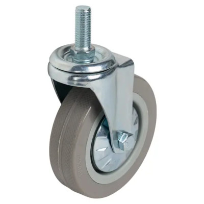 Колесо поворотное без тормоза 100 мм до 70 кг цвет серый