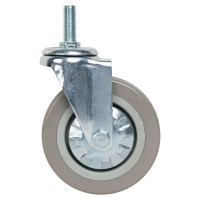 Колесо поворотное без тормоза 100 мм до 70 кг цвет серый