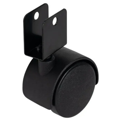 Колесо поворотное без тормоза 50 мм до 40 кг п-образный цвет черный