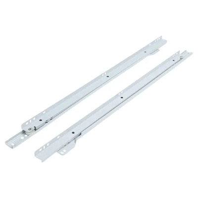 Мебельные направляющие 450 мм сталь цвет белый