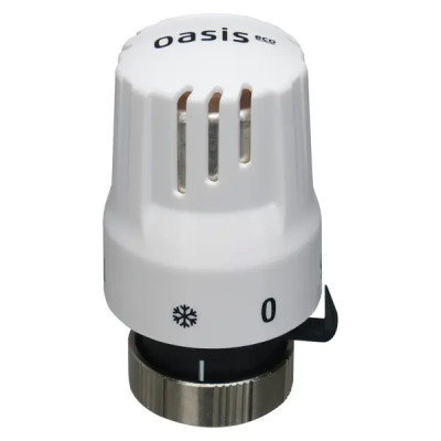 Термостатическая головка жидкостная Oasis Eco T101 M30x1.5 белая