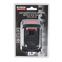 Аккумулятор Elitech RCB 2040S EHD Li-Ion 20 В 4 Ач