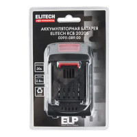 Аккумулятор Elitech RCB 2020S EHD Li-Ion 20 В 2 Ач
