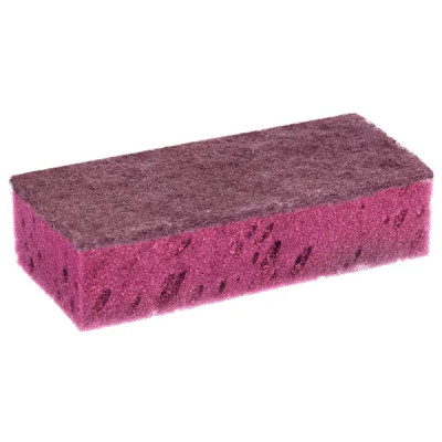 Губка хозяйственная Home Queen Мега цвет бордовый