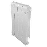 Радиатор секционный Royal Thermo Infinity BT VR80 500/90 4 секций нижнее подключение биметалл белый