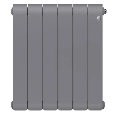 Радиатор секционный Royal Thermo Infinity SS 500/90 6 секций боковое подключение биметалл серый