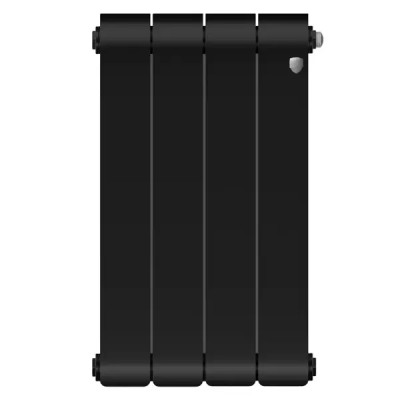 Радиатор секционный Royal Thermo Infinity NS 500/90 4 секций боковое подключение биметалл черный