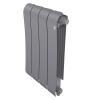 Радиатор секционный Royal Thermo Infinity SS VR80 500/90 4 секций нижнее подключение биметалл серый