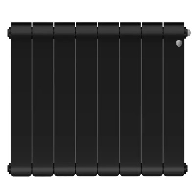 Радиатор секционный Royal Thermo Infinity NS 500/90 8 секций боковое подключение биметалл черный