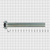 Болт DIN 933 18x140 мм оцинкованный