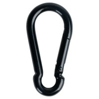 Карабин усиленный DIN 5299 4x40 мм цвет черный матовый