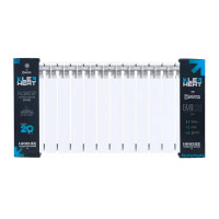 Радиатор секционный Le Heat Bimetal 500/100 14 секций нижнее подключение биметалл белый