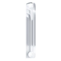 Радиатор секционный Le Heat Bimetal 350/90 12 секций боковое подключение биметалл белый