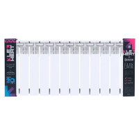 Радиатор секционный Le Heat Bimetal 350/90 12 секций боковое подключение биметалл белый