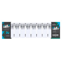 Радиатор секционный Le Heat Bimetal 200/100 10 секций нижнее подключение биметалл белый