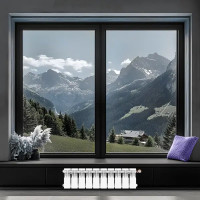 Радиатор секционный Le Heat Bimetal 200/100 10 секций боковое подключение биметалл белый