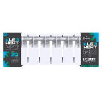 Радиатор секционный Le Heat Bimetal 200/100 8 секций нижнее подключение биметалл белый