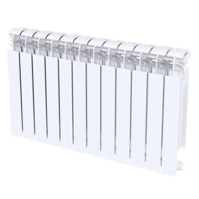 Радиатор секционный Le Heat Bimetal 500/100 12 секций боковое подключение биметалл белый