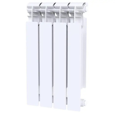 Радиатор секционный Le Heat Bimetal 500/100 4 секций боковое подключение биметалл белый