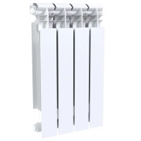 Радиатор секционный Le Heat Bimetal 500/100 4 секций боковое подключение биметалл белый