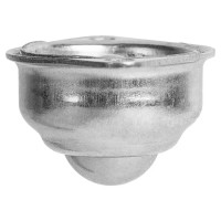 Колесо неповоротное с тормозом 15 мм до 15 кг цвет серый