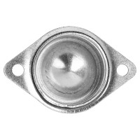 Колесо неповоротное с тормозом 15 мм до 15 кг цвет серый