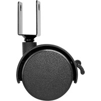 Колесо поворотное с тормозом 50 мм до 40 кг цвет черный