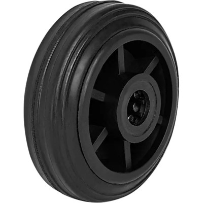 Колесо неповоротное с тормозом 80 мм до 60 кг цвет серый