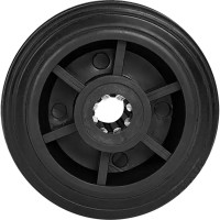 Колесо неповоротное с тормозом 80 мм до 60 кг цвет серый