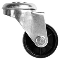 Колесо поворотное без тормоза 40 мм до 30 кг с болтом М8 цвет черный