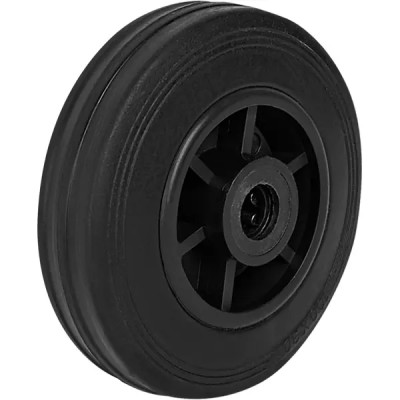 Колесо неповоротное с тормозом 100 мм до 75 кг цвет серый