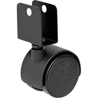 Колесо поворотное с тормозом 40 мм до 30 кг п-образный цвет черный