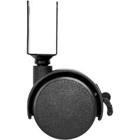 Колесо поворотное с тормозом 40 мм до 30 кг п-образный цвет черный