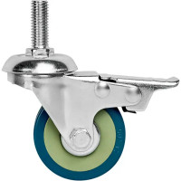 Колесо поворотное с тормозом 50 мм до 50 кг цвет серый