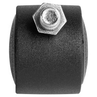 Колесо поворотное без тормоза 30 мм до 30 кг цвет черный