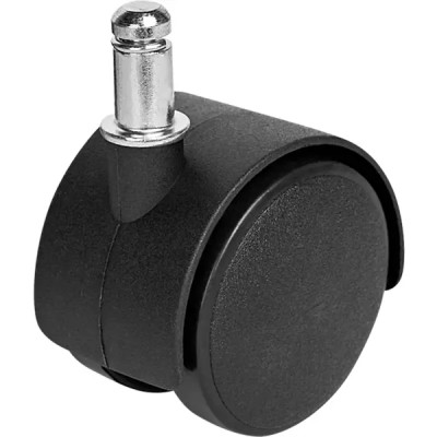 Колесо поворотное без тормоза 50 мм до 50 кг со штифтом М8 цвет черный