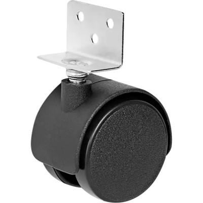 Колесо поворотное без тормоза 50 мм до 40 кг цвет черный