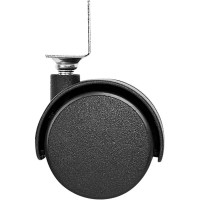 Колесо поворотное без тормоза 50 мм до 40 кг цвет черный